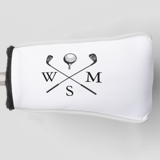 Aangepaste Initialen voor monogram Golfheadcover (Voorkant)
