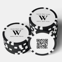 Aangepaste initiële bedrijfslogo promotionele QR-c