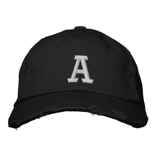 Aangepaste initiële monogram unisex geborduurde pet (Voorkant)