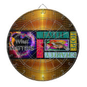 AANGEPASTE INK DART BOARD DARTBORD (Voorkant)