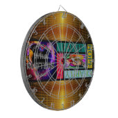 AANGEPASTE INK DART BOARD DARTBORD (Voorkant Links)