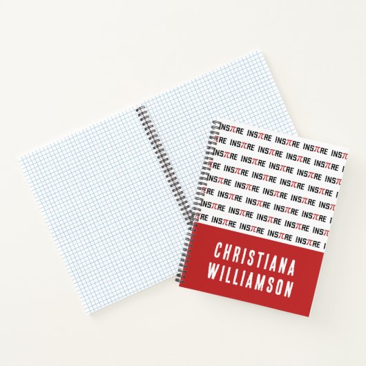 Aangepaste InsPire Pi-dag | Happy Pi day Wiskunde  Notitieboek (Binnen)