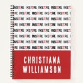 Aangepaste InsPire Pi-dag | Happy Pi day Wiskunde  Notitieboek (Voorkant)