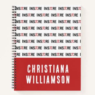 Aangepaste InsPire Pi-dag   Happy Pi day Wiskunde  Notitieboek