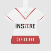 Aangepaste InsPire Pi-dag | Happy Pi day Wiskunde Ornament (achterkant)