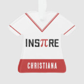 Aangepaste InsPire Pi-dag | Happy Pi day Wiskunde Ornament (voorkant)