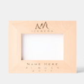 Aangepaste Inspirerend Abstracte Iceberg Line Art Gegraveerde Lijstjes (Voorkant)