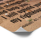 Aangepaste Inspirerend bijbel vers strand Poster (Hoek)
