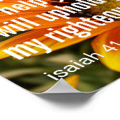 Aangepaste Inspirerend Bijbel Verse Zonnebloem Poster (Hoek)