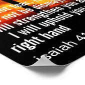 Aangepaste Inspirerend Bijbelvers Kruis Poster (Hoek)