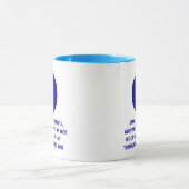 Aangepaste Inspirerend Blue Evil Eye Positieve Ene Mok (Midden)
