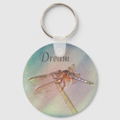 Aangepaste Inspirerend dragonfly Sleutelhanger (Voorkant)