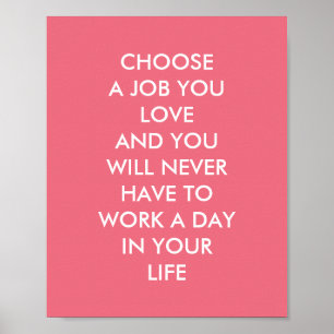 Aangepaste Inspirerend Gezegden Confucius citeert  Poster