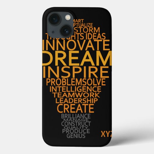 Aangepaste Inspirerend gloeilamp-hoesjes Case-Mate iPhone Case (Achterkant)