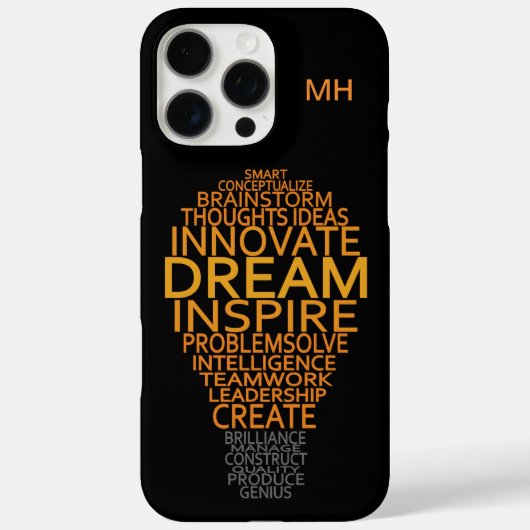 Aangepaste Inspirerend gloeilamp-hoesjes Case-Mate iPhone Case (Achterkant)