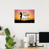 Aangepaste Inspirerend naam offerte mogelijk Poster (Thuiskantoor)