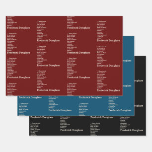 Aangepaste Inspirerend offerte FREDERICK DOUGLASS Inpakpapier Vel