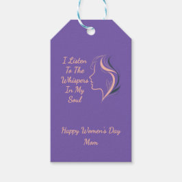 Aangepaste Inspirerend Paarse Gift Label Cadeaulabel