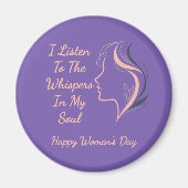 Aangepaste Inspirerend Paarse magneet (Voorkant)