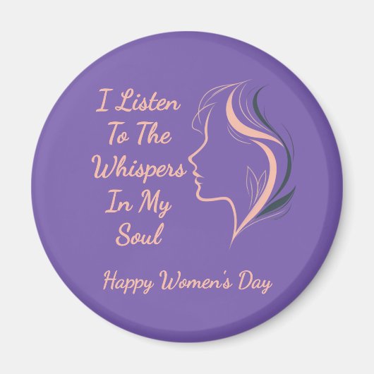 Aangepaste Inspirerend Paarse magneet (Voorkant)