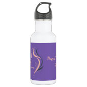 Aangepaste Inspirerend Paarse waterfles (Voorkant)