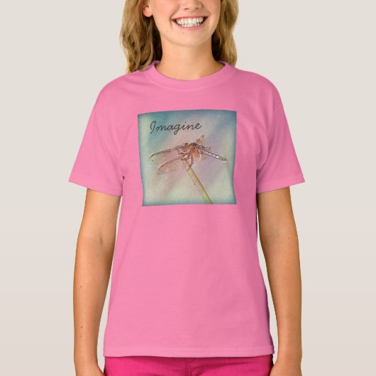 Aangepaste Inspirerend pasta-dragonfly T-shirt (Voorkant)