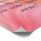 Aangepaste Inspirerend Quote Marble Wave Waterverf Poster (Hoek)