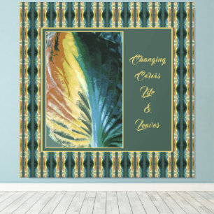 Aangepaste Inspirerend veranderende kleuren Autumn Canvas Afdruk