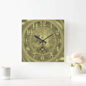 Aangepaste Inspirerend woordstructuur van het leve Vierkante Klok (Huis)