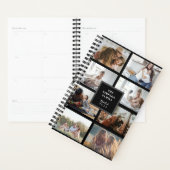 Aangepaste INSTA 8-serie Foto's Collage Black Planner (Display)