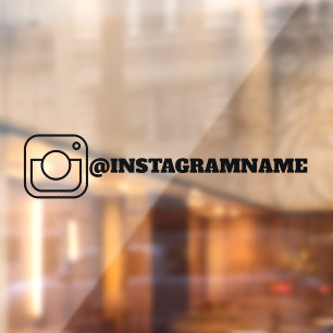 Aangepaste Instagram Social Media Car Window Stick Raamsticker