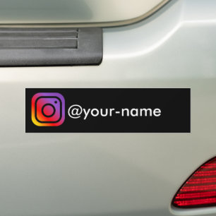 Aangepaste Instagram voor auto bedrijf Bumpersticker