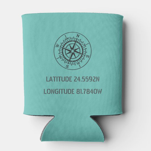 Aangepaste instelling voor Latitude en Lengtegraad Blikjeskoeler (Achterkant)