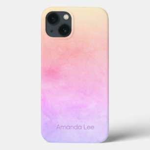 Aangepaste intensiteit Frosty Rainbow Blend Ombre iPhone 13 Hoesje