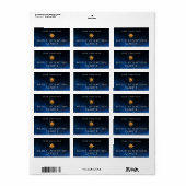 Aangepaste intentie kaars Sticker labels (Full Sheet)