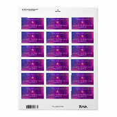 Aangepaste intentie kaars Sticker labels (Full Sheet)