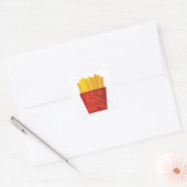 Aangepaste interne QR-code Vierkante Sticker (Envelop)