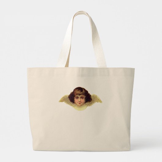 AANGEPASTE INTIËLE HAND MET ANGEL-Canvas tas (Achterkant)