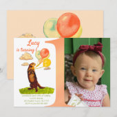 Aangepaste introductie op eerste geboorte-meisje kaart (Voorkant / Achterkant)