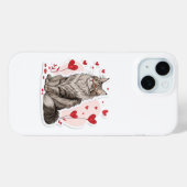 Aangepaste Inuit Art iPhone 15 Hoesje Nunavut Nede (Achterkant (horizontaal))
