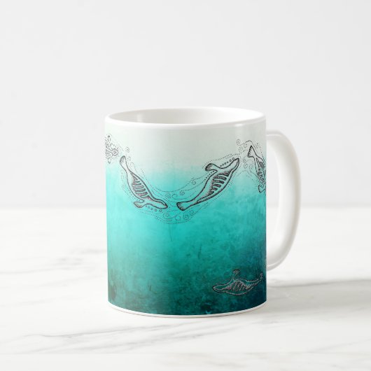 Aangepaste Inuit-zegels en poolBeer Koffiemok (Voorkant rechts)