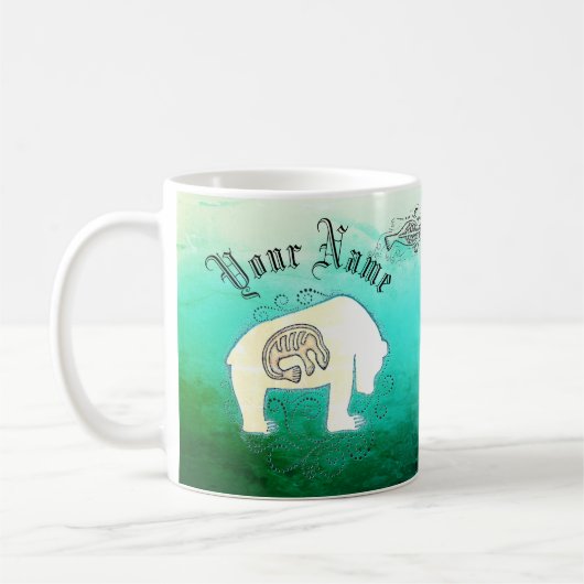 Aangepaste Inuit-zegels en poolBeer Koffiemok (Links)