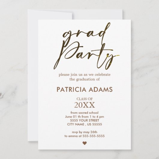 Aangepaste invoegtoepassing, kalligrafiescript Gra Kaart (Voorkant)