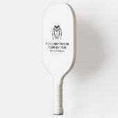 Aangepaste inzamelingsactie Logo, QR-code, liefdad Pickleball Paddle (Links)