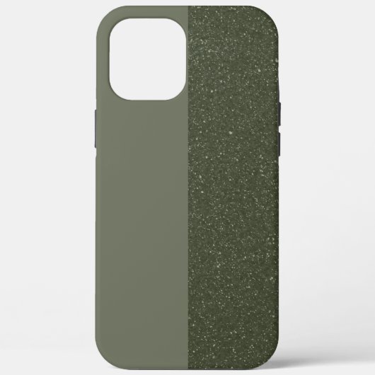 Aangepaste iPhone 12 Pro Max Hoesje – Moss Green D (Achterkant)