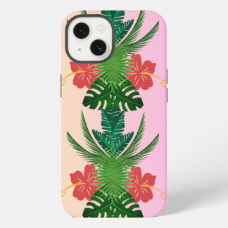 Aangepaste iPhone 13 Hoes met Monogram, Bloem moti Hoesje