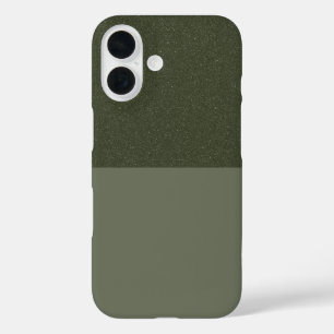 Aangepaste iPhone 16 Hoesje – Glitter & Matte Moss