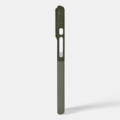 Aangepaste iPhone 16 Hoesje – Glitter & Matte Moss (Achterkant / Links)
