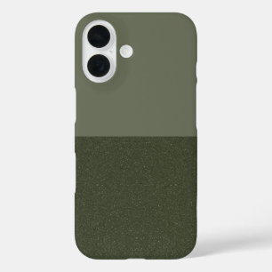 Aangepaste iPhone 16 Hoesje – tweekleurige Moss Gr