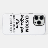 Aangepaste iPhone 16 Pro Max Stoere Hoesje iPhone Hoesje (Achterkant horizontaal)